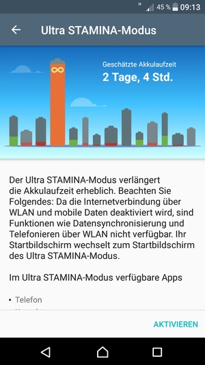 Wählen Sie AKTIVIEREN
