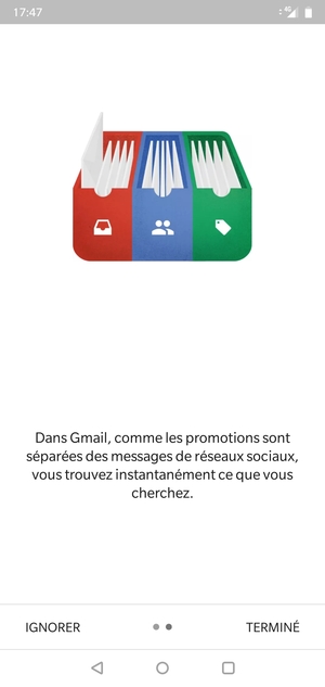 Sélectionnez TERMINÉ