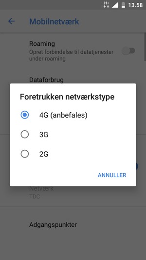 Vælg din foretrukne mulighed