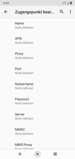Geben Sie Internet-Informationen ein