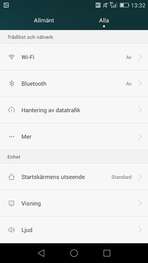 Välj Wi-Fi