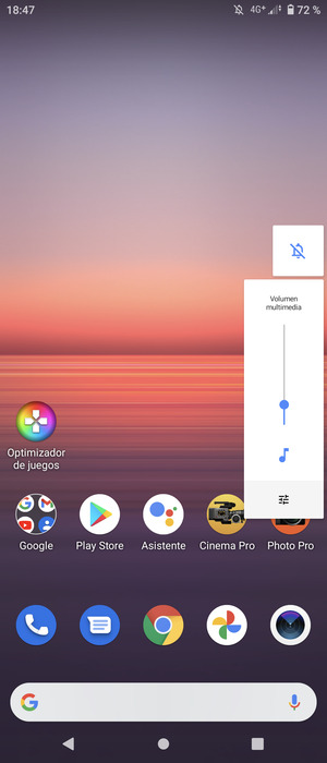 Seleccione Silencio para volver al modo de sonido