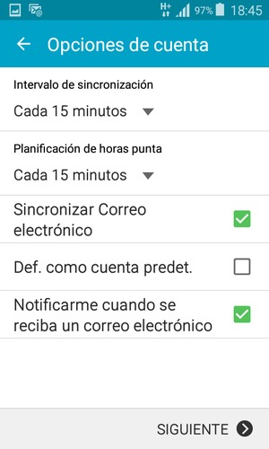Si ve esta pantalla, seleccione SIGUIENTE