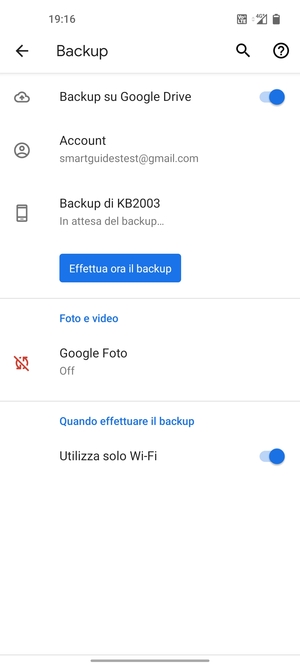 Seleziona Account