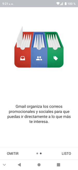 Seleccione LISTO