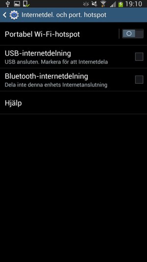 Välj Portabel Wi-Fi-hotspot