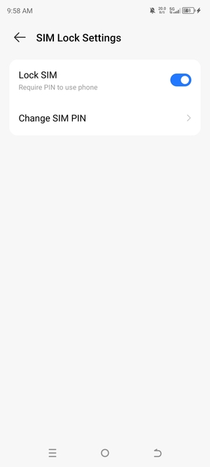 Select Change SIM PIN