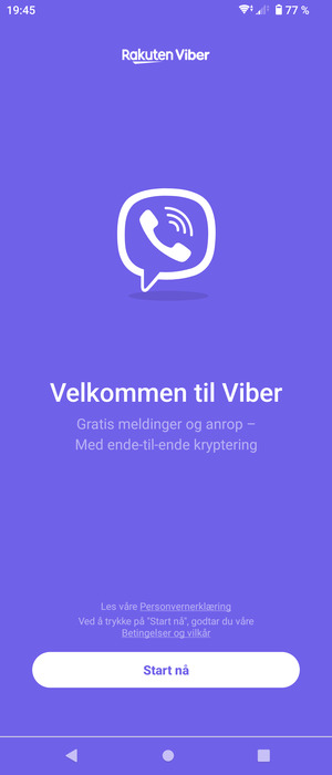 Applikasjonen er klar til bruk