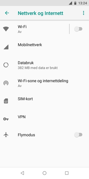 Velg Mobilnettverk