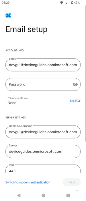 Enter your Password