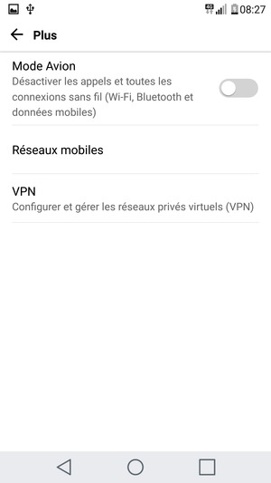 Sélectionnez Réseaux mobiles