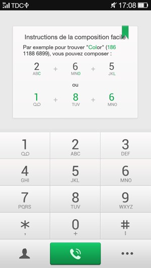 Appuyez longuement sur le numéro 1