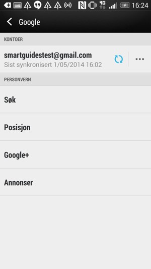 Velg kontoen din