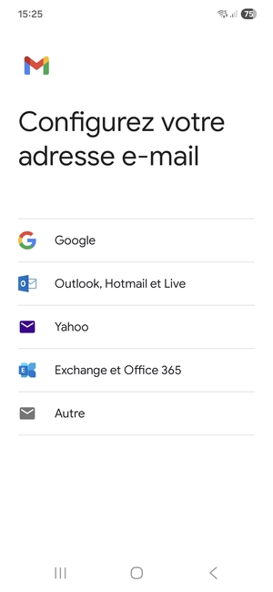 Sélectionnez Autre