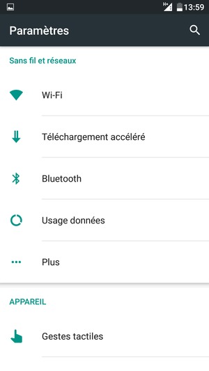 Sélectionnez Plus