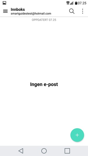 Hotmail er klar til bruk