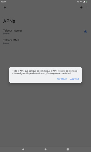 Seleccione ACEPTAR
