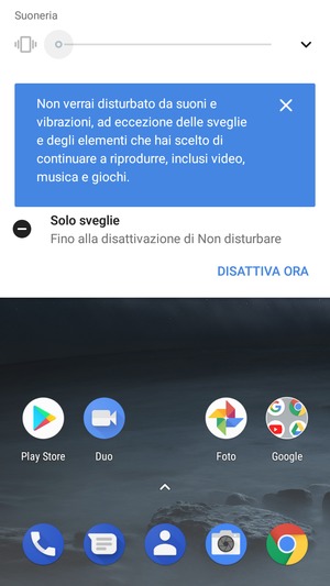 Premi una volta per la modalità silenziosa