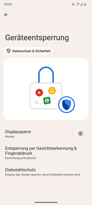 Ihr Handy ist jetzt mit einer Bildschirmsperre gesichert