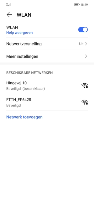 Selecteer het draadloze netwerk waarmee u verbinding wilt maken