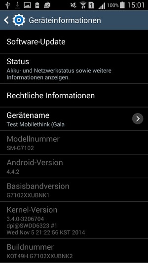 Wählen Sie Software-Update
