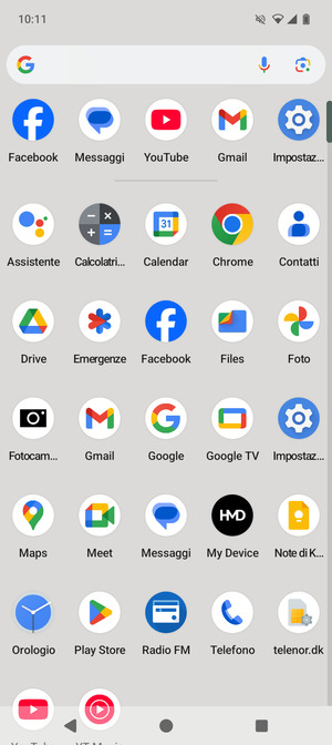 Seleziona Impostazioni