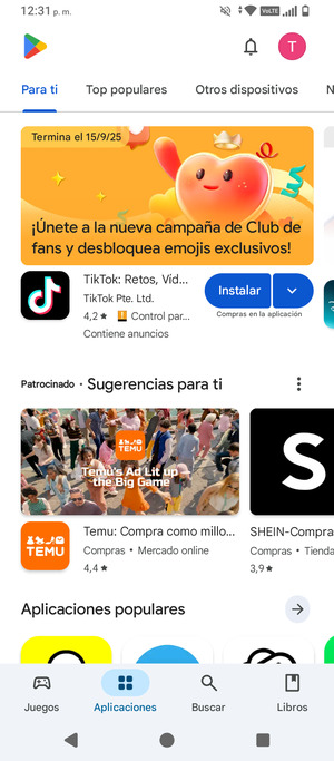 Seleccione Buscar
