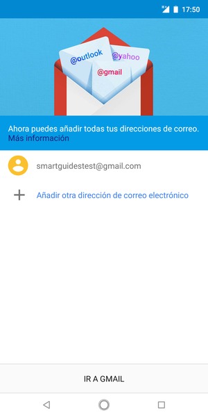 Seleccione IR A GMAIL
