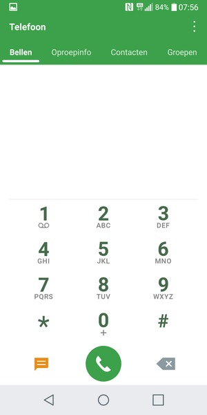 Klik op nummer 1 en houd dit vast