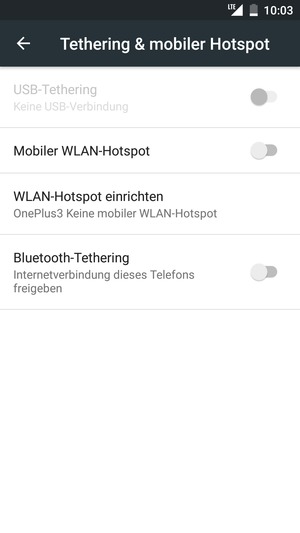 Wählen Sie WLAN-Hotspot einrichten
