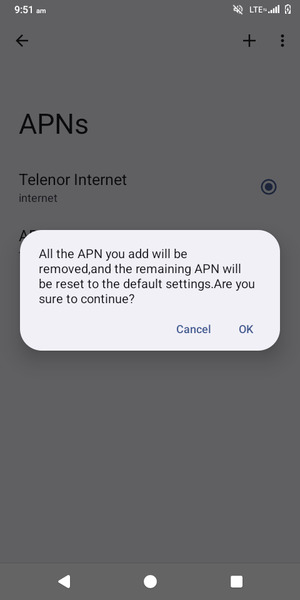 Select OK
