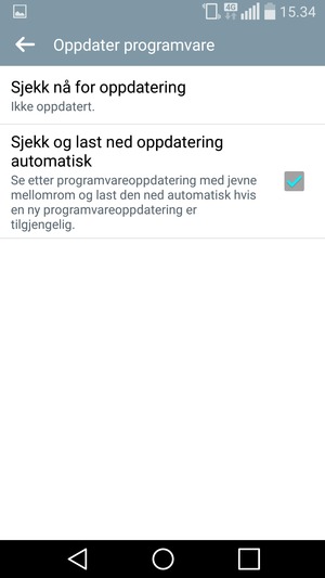 Velg Sjekk nå for oppdatering