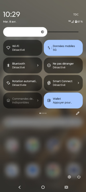 Faites glisser vers la gauche