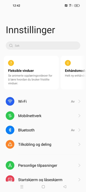 Velg Mobilnettverk