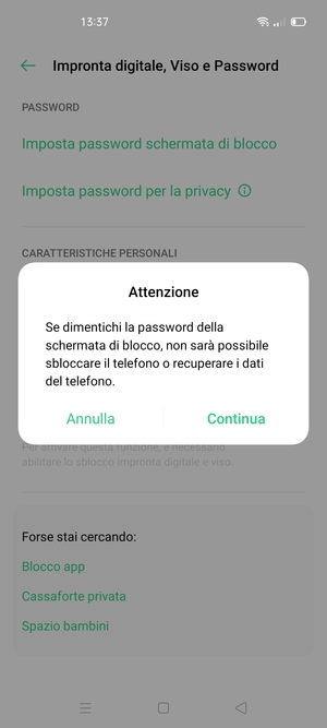 Seleziona Continua
