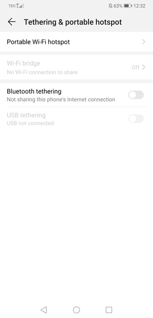 Select Portable Wi-Fi hotspot