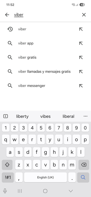 Introduzca el nombre de la aplicación y seleccione Buscar