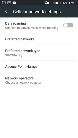 Select Access Point Names