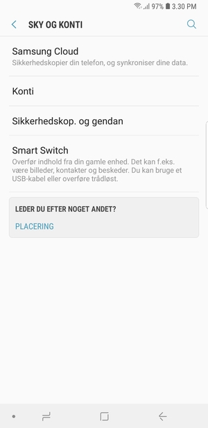 Vælg Konti
