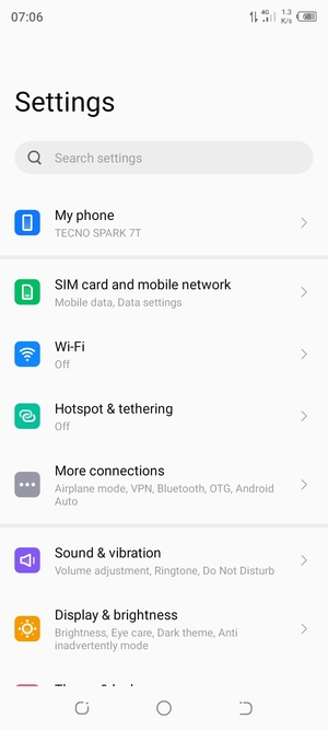 Select Hotspot & tethering