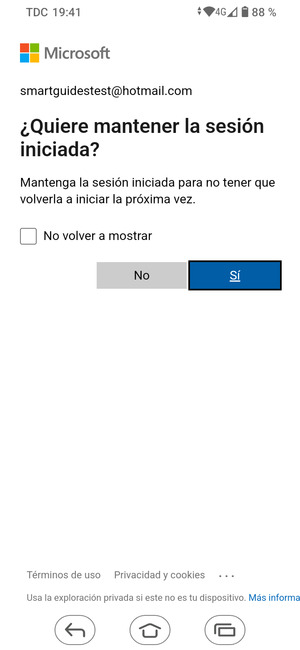 Seleccione la opción deseada