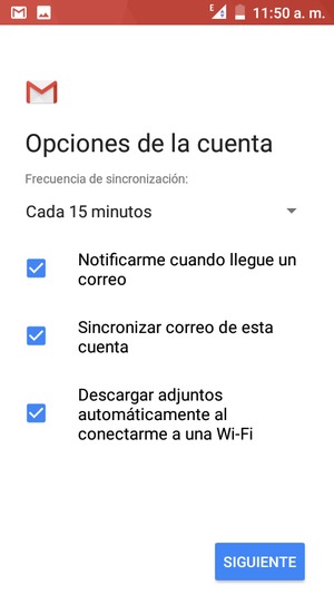 Seleccione SIGUIENTE