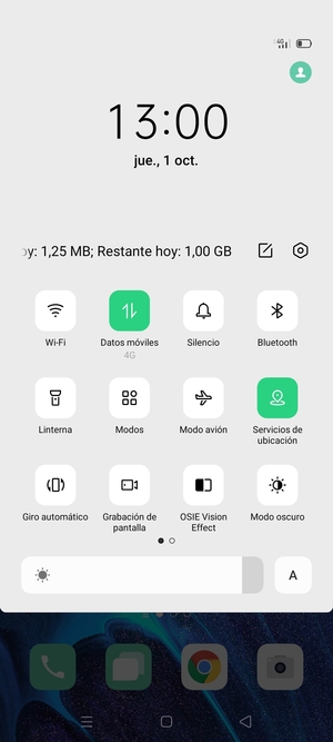 Desactive Servicios de ubicación