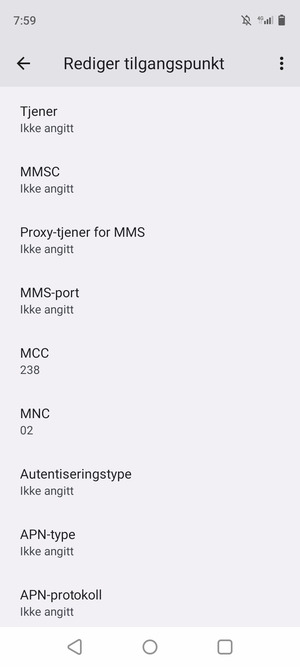 Bla ned og skriv inn MMS-informasjon