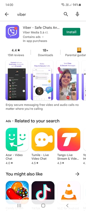 Select the app