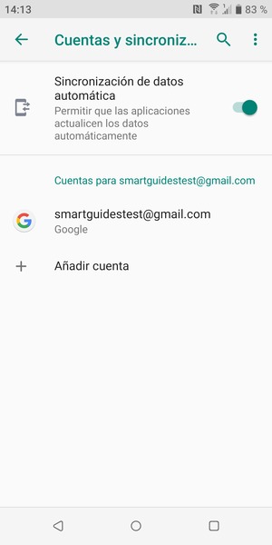 Seleccione su cuenta Google