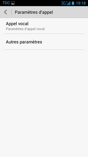 Sélectionnez Appel vocal
