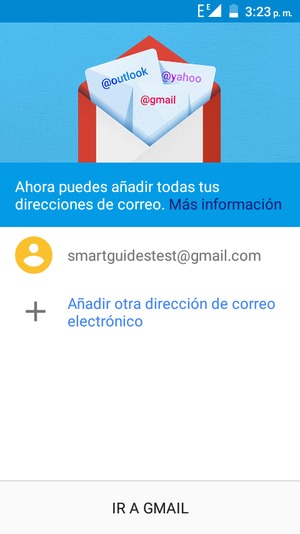 Seleccione IR A GMAIL