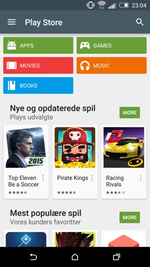 Select the Search button