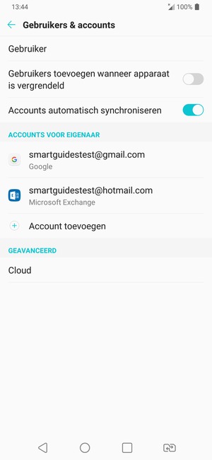 Selecteer uw Google-account